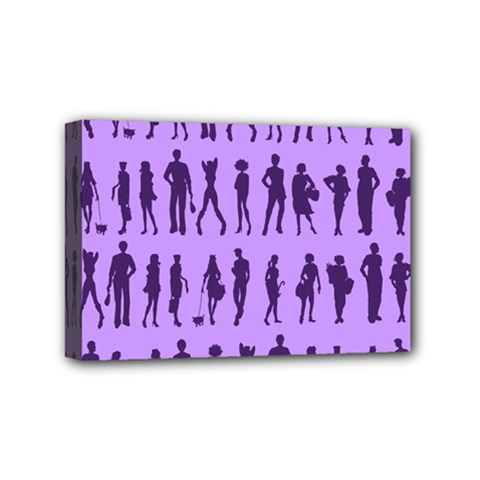 Normal People And Business People - Citizens Mini Canvas 6  X 4  (stretched) by DinzDas