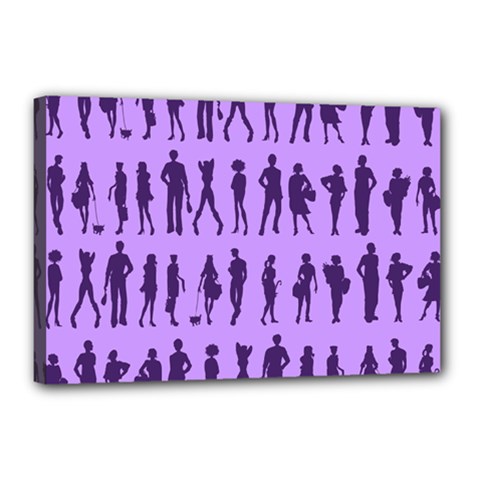 Normal People And Business People - Citizens Canvas 18  X 12  (stretched) by DinzDas