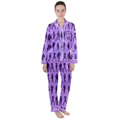 Normal People And Business People - Citizens Satin Long Sleeve Pyjamas Set by DinzDas