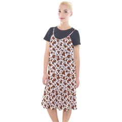 Animal Skin - Brown Cows Are Funny And Brown And White Camis Fishtail Dress by DinzDas