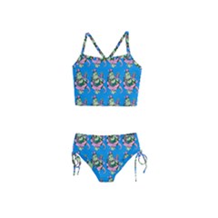 Monster And Cute Monsters Fight With Snake And Cyclops Girls  Tankini Swimsuit by DinzDas