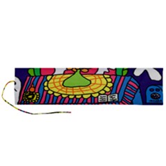 Circus Ghosts Digital Roll Up Canvas Pencil Holder (l) by snowwhitegirl