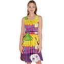 Circus Ghosts Knee Length Skater Dress With Pockets View1