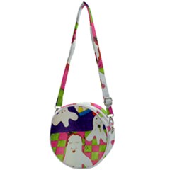 Circus Ghosts Sing Crossbody Circle Bag by snowwhitegirl
