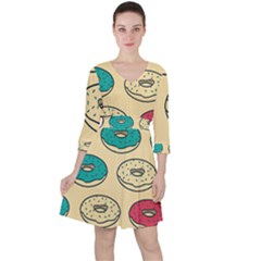 Donuts Ruffle Dress by Sobalvarro