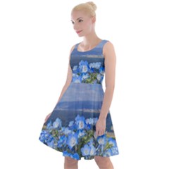 Floral Nature Knee Length Skater Dress by Sparkle