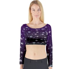 Stars Long Sleeve Crop Top by Sparkle