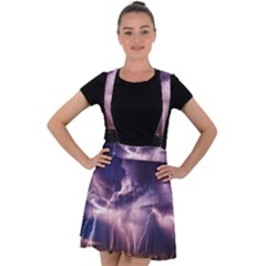 Spark Velvet Suspender Skater Skirt by Sparkle