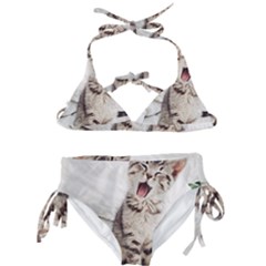 Laughing Kitten Kids  Classic Bikini Set by Sparkle