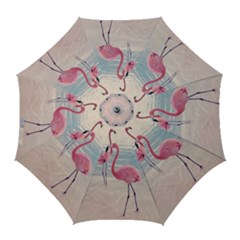 Flamingos Beach Golf Umbrellas by Sparkle