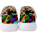 Trippy paint splash, asymmetric dotted camo in saturated colors Men s Velcro Strap Shoes View4