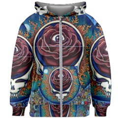 Grateful Dead Ahead Of Their Time Kids  Zipper Hoodie Without Drawstring by Sapixe