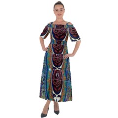 Grateful Dead Ahead Of Their Time Shoulder Straps Boho Maxi Dress  by Sapixe