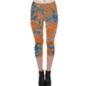 Vivid Grunge Abstract Print Capri Leggings  View1