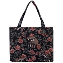 Raccoon Floral Mini Tote Bag by BubbSnugg