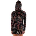 Raccoon Floral Long Sleeve Hooded T-shirt View2