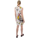 Roseanne Chicken, Retro Chickens Sleeveless Shirt Dress View2