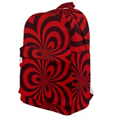 Spiral Abstraction Red, Abstract Curves Pattern, Mandala Style Classic Backpack by Casemiro