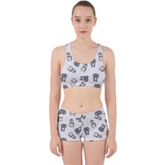 Cute Seamless Pattern With Koala Panda Bear Work It Out Gym Set by Amaryn4rt