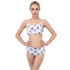 Cute Seamless Pattern With Koala Panda Bear Layered Top Bikini Set by Amaryn4rt