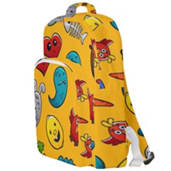 Graffiti Characters Seamless Ornament Double Compartment Backpack by Amaryn4rt