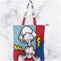 Rays Smoke Pop Art Style Vector Illustration Double Zip Up Tote Bag View1