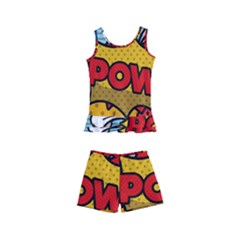 Pow Word Pop Art Style Expression Vector Kids  Boyleg Swimsuit by Amaryn4rt