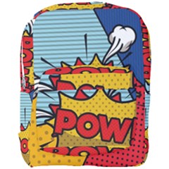 Pow Word Pop Art Style Expression Vector Full Print Backpack by Amaryn4rt