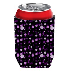 Purple, Pink Bokeh Dots, Asymmetric Polka Dot With Modern Twist Can Holder by Casemiro