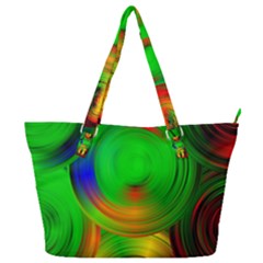 Pebbles In A Rainbow Pond Full Print Shoulder Bag by ScottFreeArt