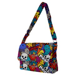 Graffiti Characters Seamless Pattern Full Print Messenger Bag (m) by Amaryn4rt