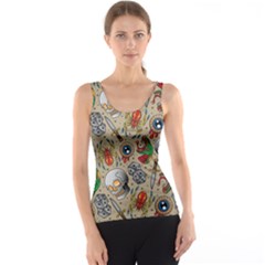 Tattoo Pattern Tank Top by Amaryn4rt