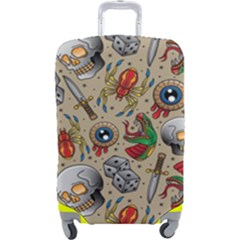 Tattoo Pattern Luggage Cover (large) by Amaryn4rt