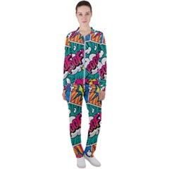 Comic Colorful Seamless Pattern Casual Jacket And Pants Set by Amaryn4rt