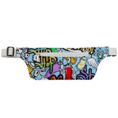 Graffiti Characters Seamless Pattern Active Waist Bag by Amaryn4rt