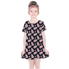 Floral Print Kids  Simple Cotton Dress by Saptagram