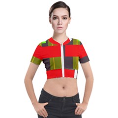 Serippy Short Sleeve Cropped Jacket by SERIPPY