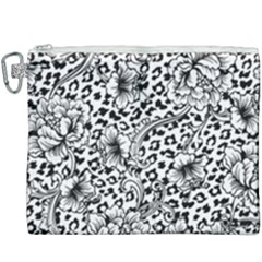 Vector-eclectic-fabric-seamless-pattern-animal-background-with-baroque-ornament Canvas Cosmetic Bag (xxxl) by Sobalvarro