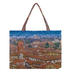 Lucca Historic Center Aerial View Medium Tote Bag by dflcprintsclothing