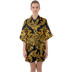 Finesse  Half Sleeve Satin Kimono  by Sobalvarro