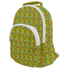 Lemon And Yellow Rounded Multi Pocket Backpack by Sparkle