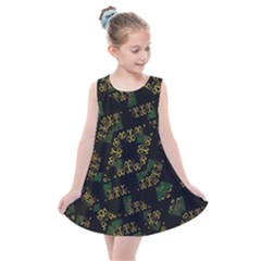 Modern Geometric Print Kids  Summer Dress by dflcprintsclothing