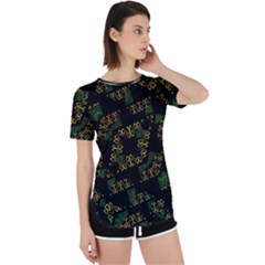 Modern Geometric Print Perpetual Short Sleeve T-shirt by dflcprintsclothing