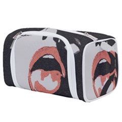 Wide Open And Ready - Kinky Girl Face In The Dark Toiletries Pouch by Casemiro