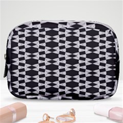 Black And White Triangles Make Up Pouch (small) by Sparkle