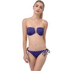 Polka Dots Twist Bandeau Bikini Set by Sparkle