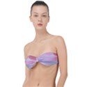 Pink Fractal Classic Bandeau Bikini Top  View1