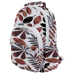 Shiny Leafs Rounded Multi Pocket Backpack by Sparkle