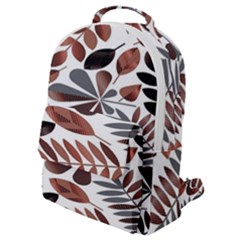 Shiny Leafs Flap Pocket Backpack (small) by Sparkle