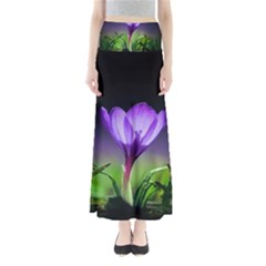 Flower Full Length Maxi Skirt by Sparkle